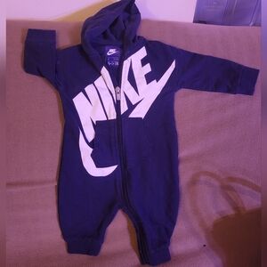 Nike Kids Dark Blue Hooded Footie